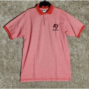 NFL Dynasty Men's Tampa Bay Buccaneers Polo Short Sleeve Size L